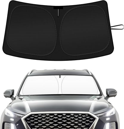 Car Windshield Sun Shade Compatible with 2020 2021 2022 2023 2024 2025 2026 Hyundai Palisade Accessories Foldable Front Window Sunshade Custom Windshield Cover Sun Visor Block UV Rays