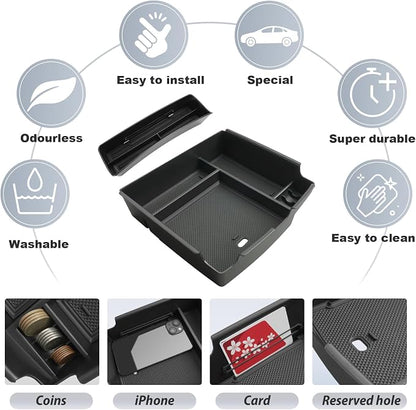 SKTU 2Pack for 2025 2026 Kia Carnival Center Console Organizer for 2025 2026 Kia Carnival Console Tray 2025 2026 Carnival Front Tray Kia Carnival 2025 2026 Accessories Insert Glove Pallet Organizer