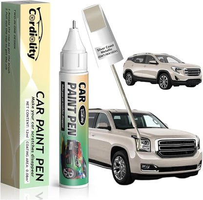 Silver Coast Metallic(GWT/WA102V) Touch Up Paint Pen for GMC,Car Paint Scratch Repair Pen Quick and Easy Fix Auto Paint Scratch
