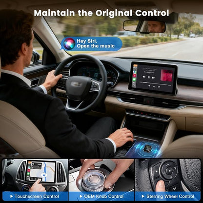 2-in-1 Wireless CarPlay Adapter for iPhone & Android Auto – Convert Wired CarPlay to Wireless, Plug & Play, Stable Connection for Daily Driving, USB & USB-C Support (Check Compatibility)