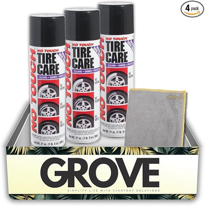 Car Tire Care Kit for Drivers – Wheel Tire Cleaner, Tire Shine & Dressing
