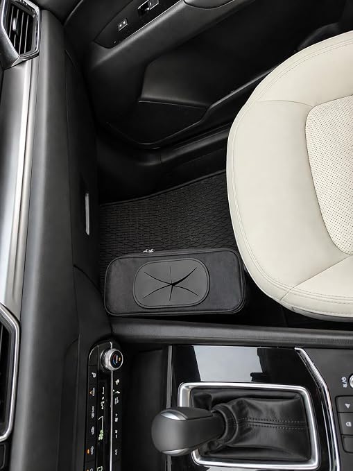RoadBin™ Car Trash Can – Slim 4" 2.5 Gallon Space-Saving Design, Stays Upright, Leakproof & Odor-Proof Car Garbage Can for Clean, Clutter-Free Cars, Trucks & SUVs