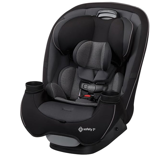 Safety 1st Grow and Go All-in-One Convertible Car Seat, Rear Facing, 5-40 lbs, Forward Facing (30–65 lbs), High Back Booster Seat 40-100 pounds, Black Phantom