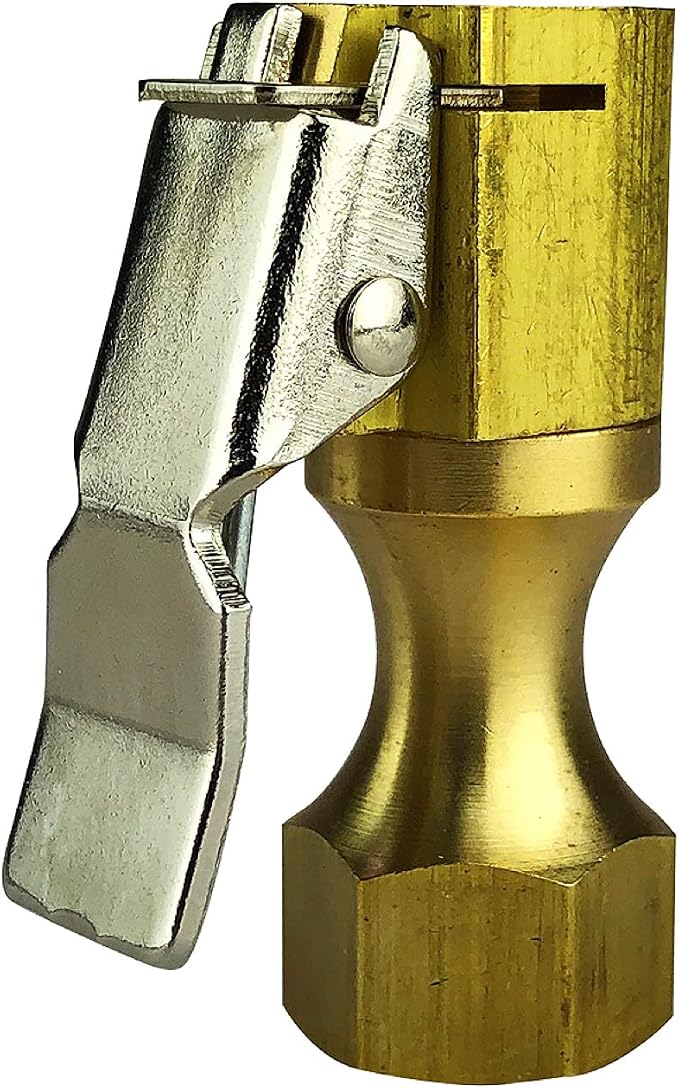 Haltec CH-360OP Solid Brass Lock On Open Air Chuck with Clip On European Style 1/4 inch NPT