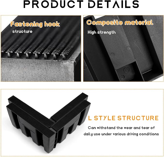 DXNQ 4PCS Multipurpose Cargo Organizer Blocks, Plastic Cargo Storage Organizer Blocks for Wool Carpet Trunk, Grocery Trunk Divider Cargo Containment System for Car SUV Van Trunk