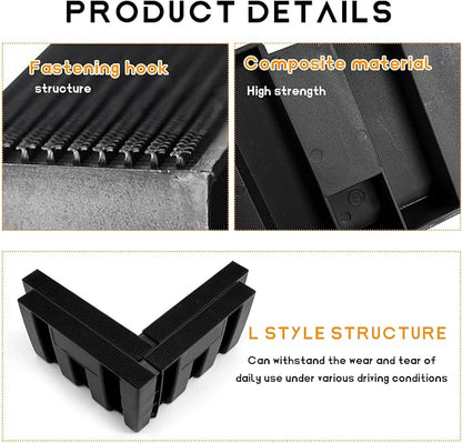 DXNQ 4PCS Multipurpose Cargo Organizer Blocks, Plastic Cargo Storage Organizer Blocks for Wool Carpet Trunk, Grocery Trunk Divider Cargo Containment System for Car SUV Van Trunk