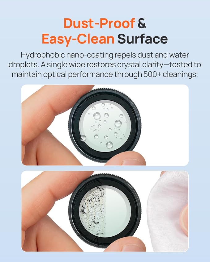 70mai Magnetic CPL Filter for 4K Omni X800 Dash Cam - Anti-Glare Polarizing Lens with Snap-On Design, Scratch-Resistant & Enhance Clarity (for X800 Only)