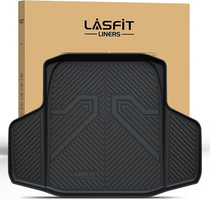LASFIT Trunk Mat for Honda Accord Seden 2026 2025 2024 2023 2022 2021 2020 2019 2018 (Gasoline & Hybrid), All Weather TPE Custom Fit Accord Trunk Liner Trunk Tray Cargo Liner Accessories, Black
