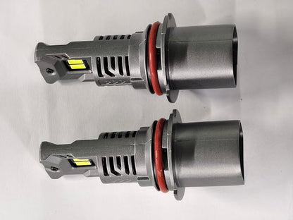SEALIGHT S2S 9004 Light Bulbs, 40000LM Super Brighter, 6500K Pure White 9005 H11 Bulbs with Cooling Fan, 60K+ Hours Lifespan, 2-Pack for Powersports/ATV Lamps