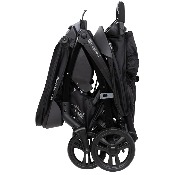 Baby Trend Infant and Toddler Double Stroller & Car Seat Combo, 2 Pc Set, Stormy - Lightweight and Compact Travel Stroller and Carseat Tandem for Babies, Infants, and Toddlers