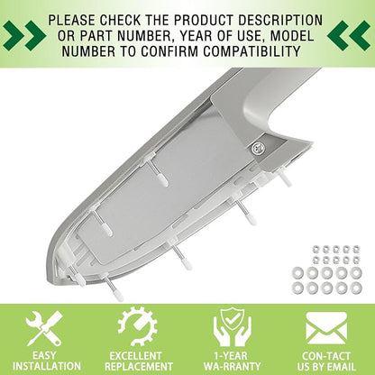Upgraded Door Armrest Repair Kit Left Driver Side Door Panel Handle Gray Compatible with 2010-2014 Chevy Silverado GMC Sierra 1500 2500HD 3500HD Replaces 22818466