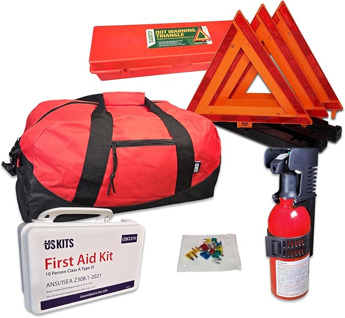 DOT Economy OSHA ANSI Compliant Truck Safety Kit for Enhanced DOT Compliance and Road Safety