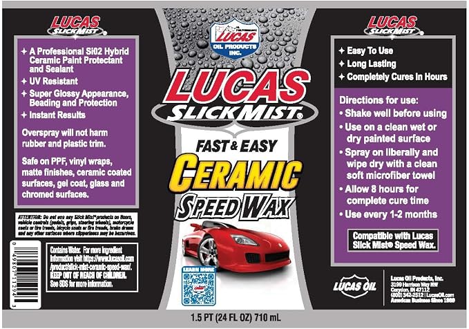 Slick Mist Ceramic Speed Wax/6X1/24