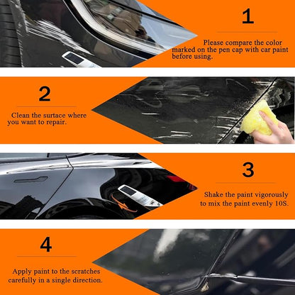 Car Touch up Paint(Ultra Red(PR01)) Compatible with Tesla Model Y/3/X/S, Car Paint Pen Scratch Repair Two-In-One Touch Up Paint, Premium Car Scratch Remover for Deep Scratches