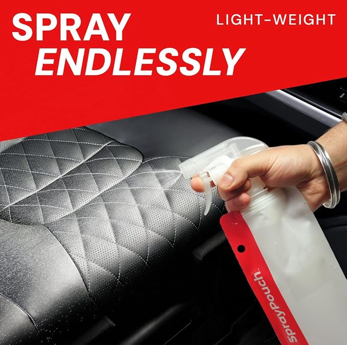 VViViD Spray Pouch Heavy Duty for Automotive Detailing, PPF and Vinyl Installation, Multi-Functional Cleaner for Cars, Trucks & all Vehicles, Refillable 16.9oz (500ml) Bags (Pack of 5)