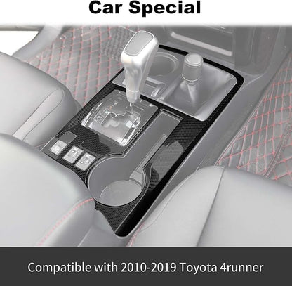 JWWY Interior Trim Kit Auto Interior Dress-Up Kit Decor Set Center Console Gear Shift Dashboard Panel Cover Trim for 2010-2019 Toyota 4runner Interior Accessories, ABS Carbon Fiber 28pcs