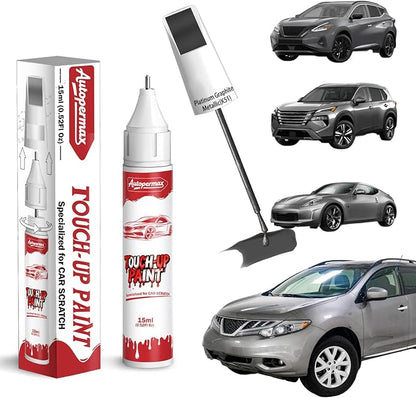 K51 Platinum Graphite Metallic Car Touch Up Paint for Nissan, Color Accurate Two-In-One Car Paint Scratch Repair Pen, Professional Scratch Remover for Vehicles Chips and Nicks Scuff