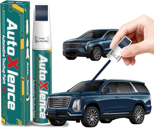 Deep Sea Metallic(GXP/WA136H) Touch Up Paint Compatible with Cadillac Car Paint Pen Scratch Repair Automotive Scratch Remover Fix Exact Color Match