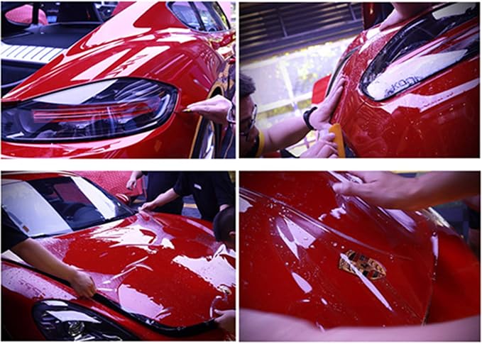 DIYAH Classic Paint Protection Film - 7.5 mil Clear TPU PPF Vinyl Wrap - Invisible Anti-Scratch & Self-Healing Shield with Tools (12" X 60" / 1 FT X 5 FT)