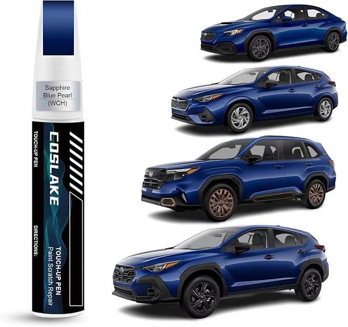 Car Touch Up Paint(Sapphire Blue Pearl(WCH)) for SUBARU, Car Paint Scratch Repair Kit, Quick & Easy Solution to Repair, 2 in 1 Scratch Remover Pen with Color-Matched