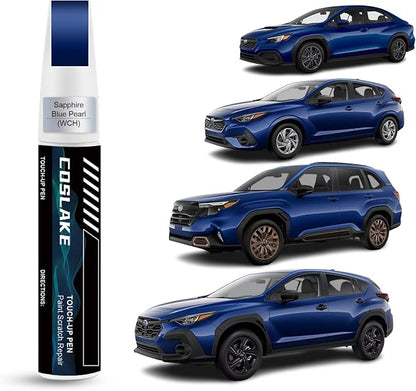 Car Touch Up Paint(Sapphire Blue Pearl(WCH)) for SUBARU, Car Paint Scratch Repair Kit, Quick & Easy Solution to Repair, 2 in 1 Scratch Remover Pen with Color-Matched