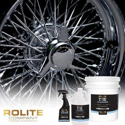 Rolite Wheel Tire Cleaner 16 Fl. Oz. Acid-free Brake Dust Remover Safe for Clear Coats All Finishes Road Grime