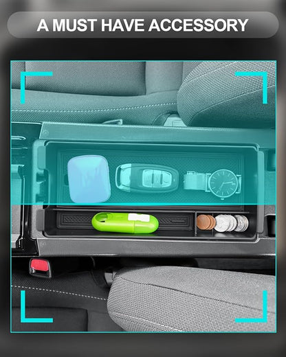 CDEFG Center Console Organizer for 2026 Toyota Prius, for 2025 2026 Toyota Prius (LE/XLE/Nightshade Edition/Limited)/ Prius Prime (SE/XSE/XSE Premium) Accessories Middle Console Armrest Storage Box