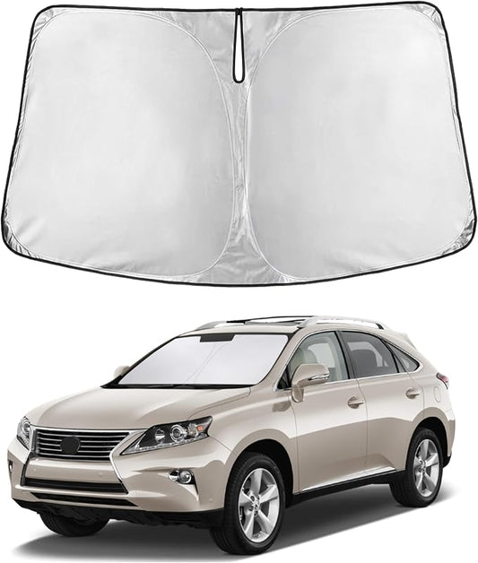 EcoNour Windshield Sunshade Compatible for Lexus RX 300 350/350h 450/450h 2010-2013 2014 2015, Sun Visor for Front Windshield & Window Sun Shade Cover, UV Heat Blocker & Protector, Car Accessories
