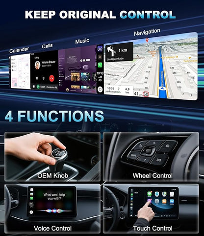 Wireless CarPlay Adapter for Apple, Convert Wired to Wireless CarPlay Adapter, USB-C/Type-C, Plug & Play, Car Play Dongle Stick Only for Apple Wired CarPlay Cars & for iPhone iOS 10+