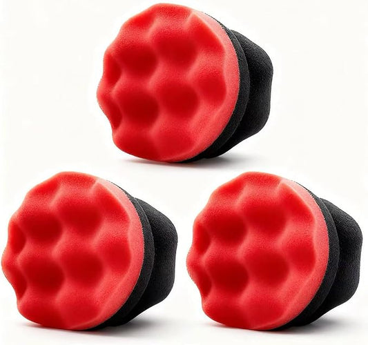 Tire Dressing Applicator, Car Auto Polishing Pad Combined, Hex-Grip Tire Shine Applicator Pad Reusable Sponge Pad with Dense Foam for Car Tire Shine & Wheel Detailing