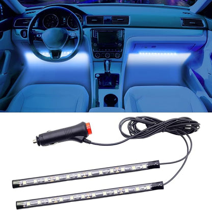 Car LED Strip Lights 2in1 Light Strip Flexible Color Ambient Light for TV, Home, DIY Interior and Exterior Decoration Ice Blue