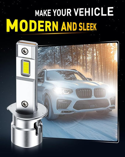 AUXITO H1 Bulbs, 900% Brighter Ultra-Bright, Plug N Play, Long Lifespan, No Flicker, 99% Compatibility, 2PCS
