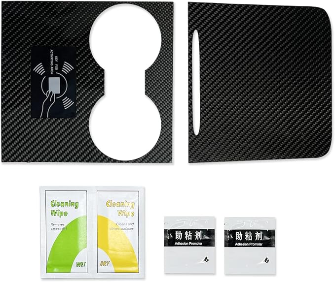 for Tesla Center Console Wrap Kit 3K Twill Carbon Fiber fit Tesla Model 3 Model Y 2021 2022 2023 Center Console Cover Glossy Console Trim Interior Car Wrap Decoration