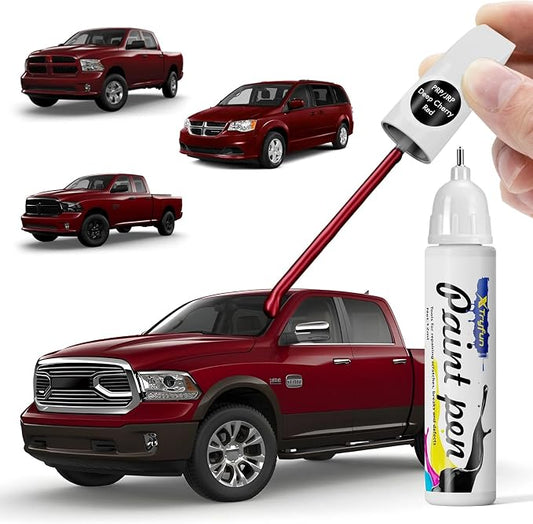 PRP/JRP Deep Cherry Red Touch Up Paint Compatible with Dodge, DIY Car Paint Scratch Repair, Automotive Paints, Quick & Easy Fix Scratch Repair for RAM/Durango/Grand Caravan/Promaster