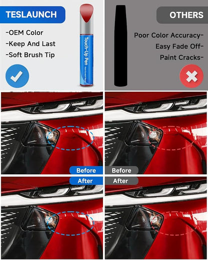 41V Soul Red Metallic Tricoat Touch Up Paint Compatible with Mazda Exact Match Touch Up Paint Car Scratch Repair