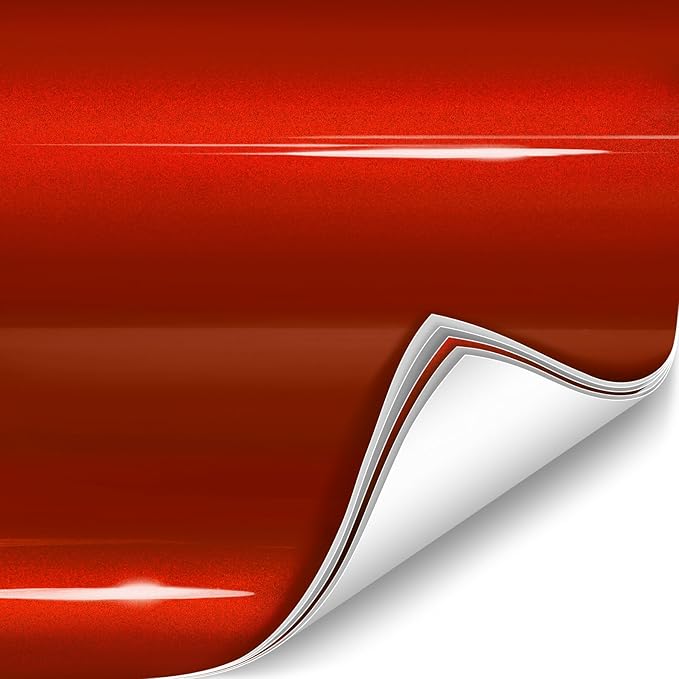 ColorFusion PPF by VViViD, Gloss Sinister Red Dry Apply PPF Vinyl Car Wrap Roll 1.3ft x 5ft