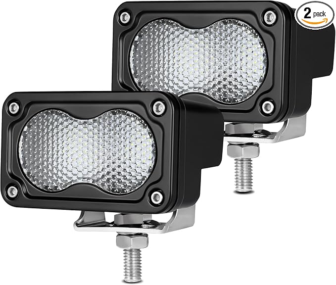 3 Inch LED Pod Lights Cube Work Auxiliary Light Bar 2PCS LED Pods Super Bright Camping Lights Bumper Backup Reverse Light for Truck Pickup ATV UTV SUV 4x4 Boat RV
