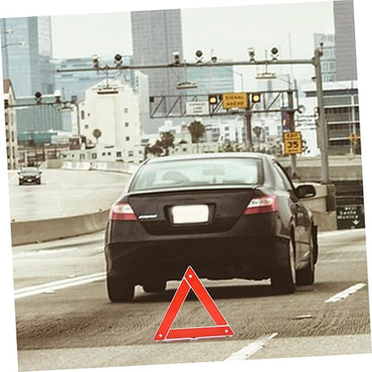 Gatuida Roadside Kit Warning Triangle Sign Car Safety Kits Roadside High Visibility Triangle for Vehicles
