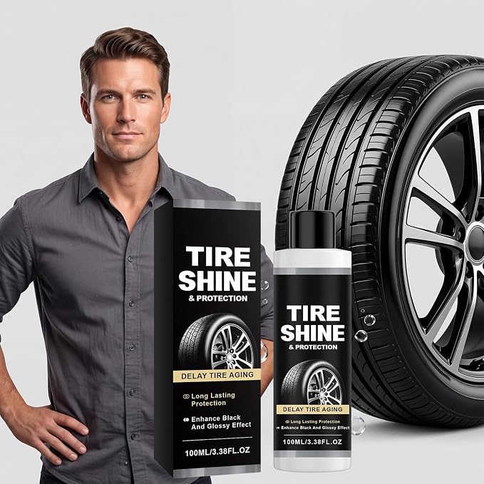 Tire Dressing,100ml Long-Lasting Repair Agent - Tire Restorer | The Outer Packaging May be Changed in Different batches, but it Does not Affect the acfor Vehicle, Truck, SUV, RV, Automotive Detailing