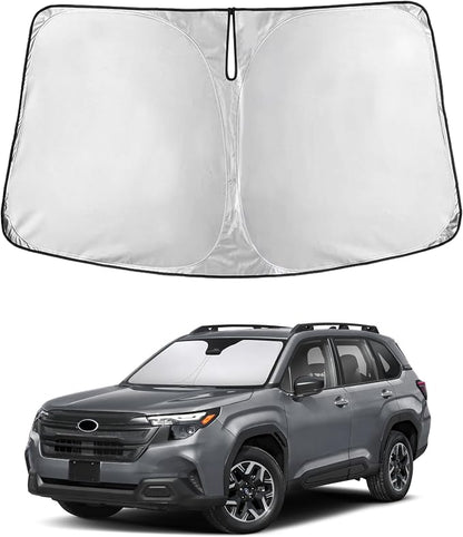 EcoNour Windshield Sunshade Compatible for Subaru Forester 2025 2026, Sun Visor for Front Windshield & Window Sun Shade Cover, UV Heat Blocker & Protector, Car Accessories