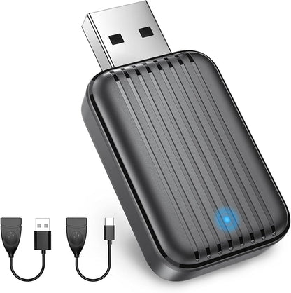 Wireless Carplay Adapter for Apple iPhone: 2025 Upgraded Mini Car Play Dongle Convert Factory Wired to Wireless - Stable Control & No Delay USB Carplay Adapter for Cars from 2016 & iOS 10+