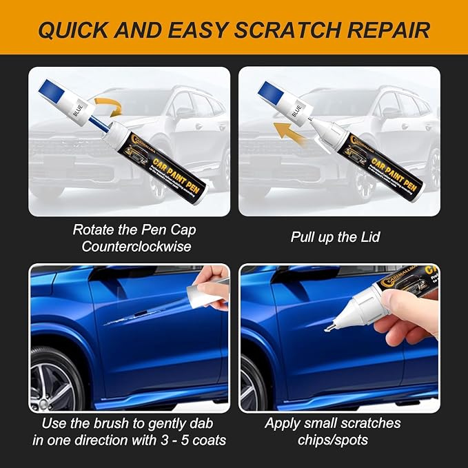 M3/P8Y Magnetite Gray Metallic Car Touch Up Paint for Subaru, Color Accurate Car Paint Scratch Repair Pen Kit Quick & Easy Fix Vehicle Chips and Automotive Nicks Scuff
