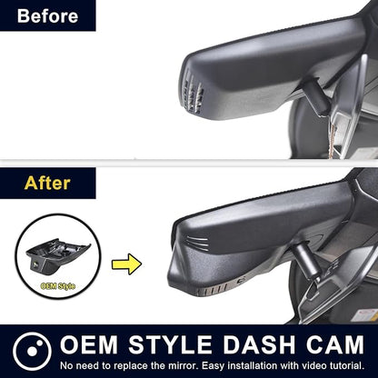 Front 4K & Rear 1080p Dash Cam Custom Custom for Lexus RX 2023 2024 2025 2026(Model C),RX 350 350h 450h 500h Premium Luxury F Sport etc,OEM Look,UHD 2160P Video,Parking Mode,WiFi & App,GPS, 128GB Card