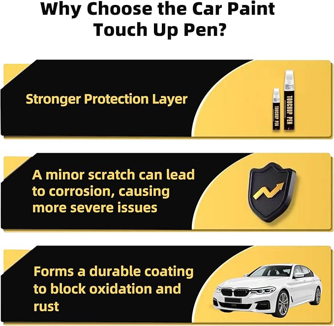 Summit White(GAZ/WA8624) Car Paint Touch Up Pen for Chevy, 2-In-1 Color Accurate Touch Up Car Scratch Repair Paint Exact Match Chevy Series Premium Automotive Scratch Remover for Nicks & Chips Repair