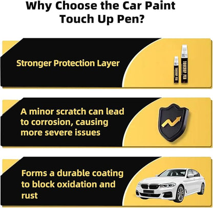 Summit White(GAZ/WA8624) Car Paint Touch Up Pen for Chevy, 2-In-1 Color Accurate Touch Up Car Scratch Repair Paint Exact Match Chevy Series Premium Automotive Scratch Remover for Nicks & Chips Repair