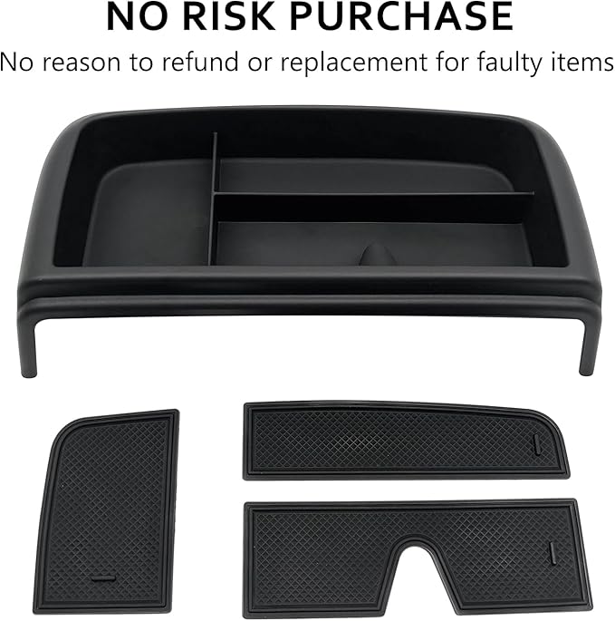 Dash Storage Tray Insert Behind Screen Organizer Storage Accessories fits for 2021 2022 2023 2024 GMC Yukon Chevy Tahoe Suburban（Only Fit for Power Sliding Console ）