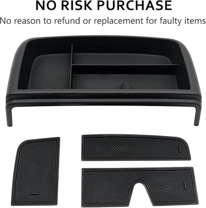 Dash Storage Tray Insert Behind Screen Organizer Storage Accessories fits for 2021 2022 2023 2024 GMC Yukon Chevy Tahoe Suburban（Only Fit for Power Sliding Console ）