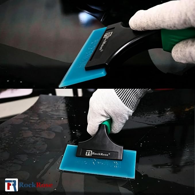 RockRose Green Short I-Beam Handle Durable Utility Tool for Car Wrap Tool PPF Installation and Window Film - Ergonomic Grip, Easy Handling, Window Tinting & Vinyl Wrap (2,Short)