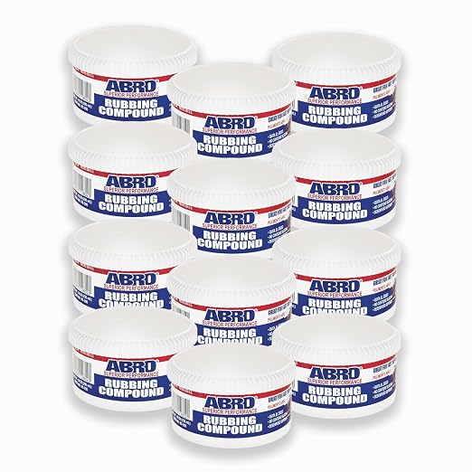 ABRO Rubbing Compound 10 oz — Car Scratch Remover & Buffing Compound for Oxidized Paint, Scuffs, Swirl Marks, Dull Finish, Auto Paint Correction & Detailing