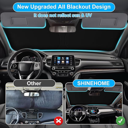 Car Sun Shade for 2023 2024 2025 2026 Honda CRV Windshield Sun Shade, Sun Visor Windshield Screen Cover for Honda CR-V Front Window Sunshade Foldable Auto Interior Accessories UV Block to Keep Cool